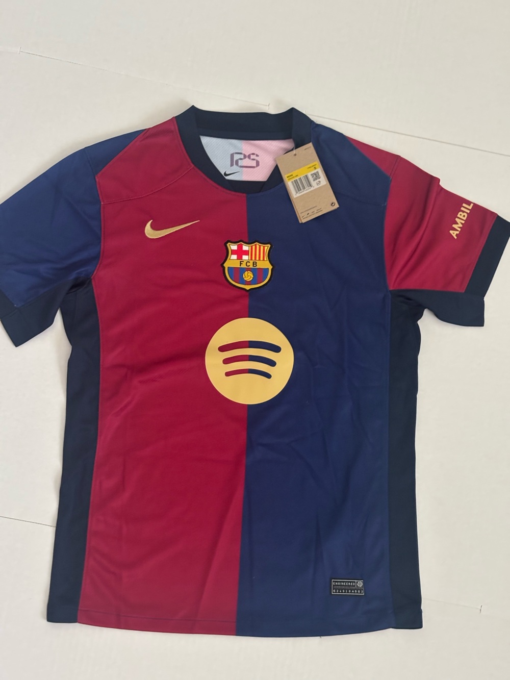 FC Barcelona Jersey - Maroon, Navy & Gold Accents